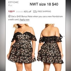 City chic plus size dress size 18 - new with tags